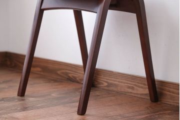 中古　秋田木工のおしゃれな曲げ木スツール(スタッキングスツール)(2)