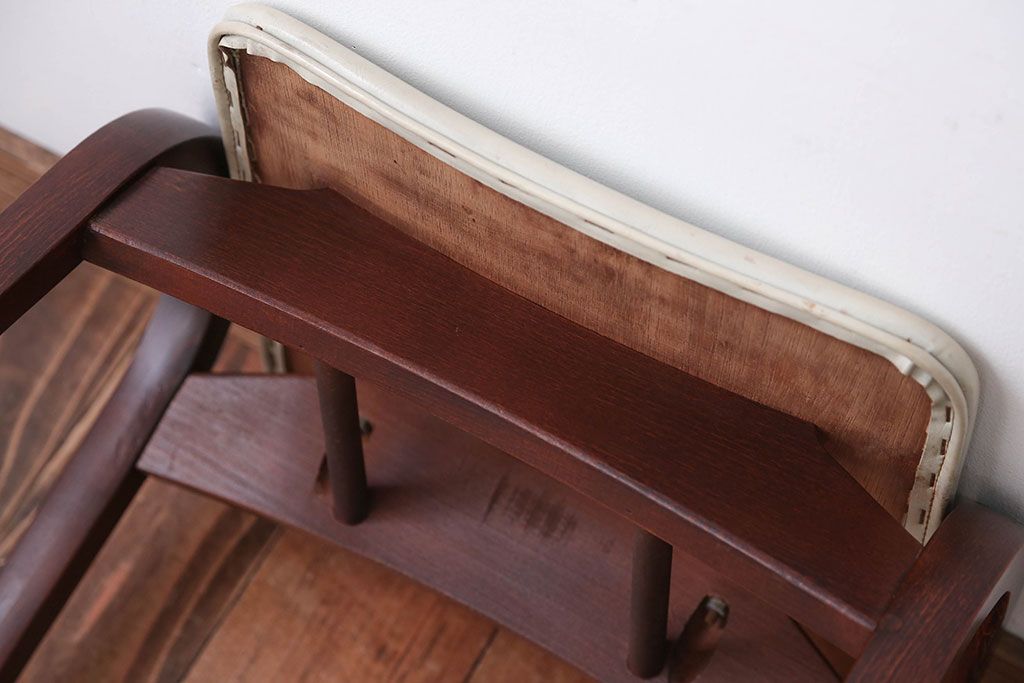 中古　秋田木工のおしゃれな曲げ木スツール(スタッキングスツール)(2)