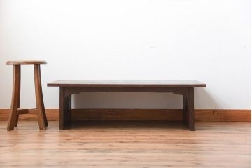 アンティーク家具　古民具・骨董　高級杉材の和風なアンティーク文机
