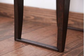 アンティーク家具　和製アンティーク　古いナラ材の引き出し付きスツール