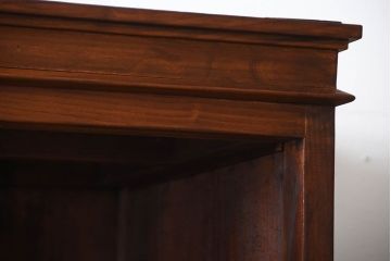 アンティーク家具　大正ロマン　とても大きな古い木製のオープンラック重ね飾り棚
