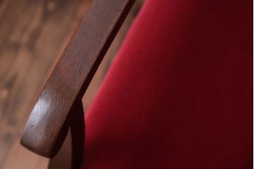 アンティーク家具　大正ロマン　高級品!古いナラ材の希少なアームチェア(1)