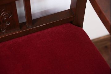 アンティーク家具　大正ロマン　高級品!古いナラ材の希少なアームチェア(1)