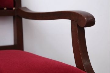 アンティーク家具　 大正ロマン　高級品!古いナラ材の希少なアームチェア(2)