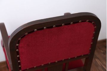 アンティーク家具　 大正ロマン　高級品!古いナラ材の希少なアームチェア(2)