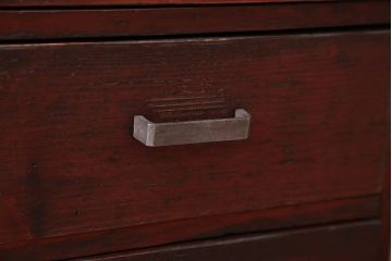 レトロ家具　昭和レトロ　古い木製の小さな3杯チェスト