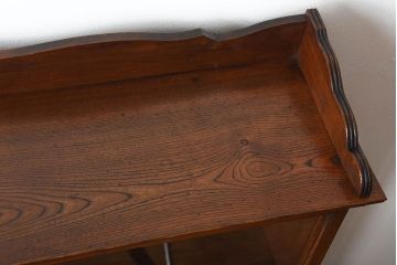 アンティーク家具　大正ロマン　高級品!古い木製の薄型コレクションケース