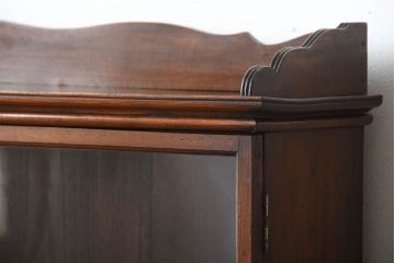 アンティーク家具　大正ロマン　高級品!古い木製の薄型コレクションケース