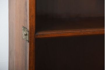 アンティーク家具　大正ロマン　高級品!古い木製の薄型コレクションケース