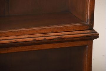 アンティーク家具　大正ロマン　高級品!古い木製の薄型コレクションケース