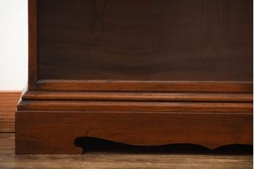 アンティーク家具　大正ロマン　高級品!古い木製の薄型コレクションケース