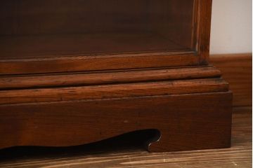 アンティーク家具　大正ロマン　高級品!古い木製の薄型コレクションケース