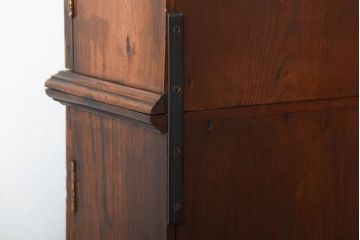 アンティーク家具　大正ロマン　高級品!古い木製の薄型コレクションケース