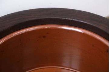 アンティーク雑貨　古民具・骨董　古い木のアンティークくりぬき火鉢