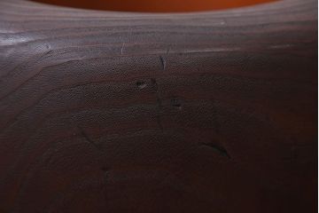 アンティーク雑貨　古民具・骨董　古い木のアンティークくりぬき火鉢