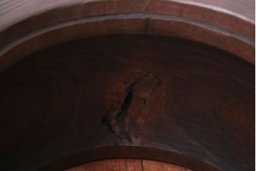 アンティーク雑貨　古民具・骨董　古い木のアンティークくりぬき火鉢