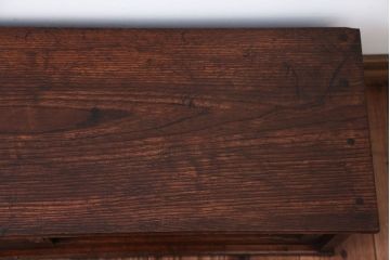 アンティーク家具　和製アンティーク　古い木製の小ぶりなテレビボード(ローボード)