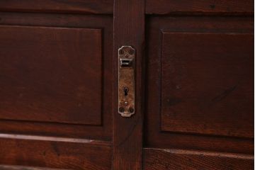 アンティーク家具　和製アンティーク　古い木製の小ぶりなテレビボード(ローボード)