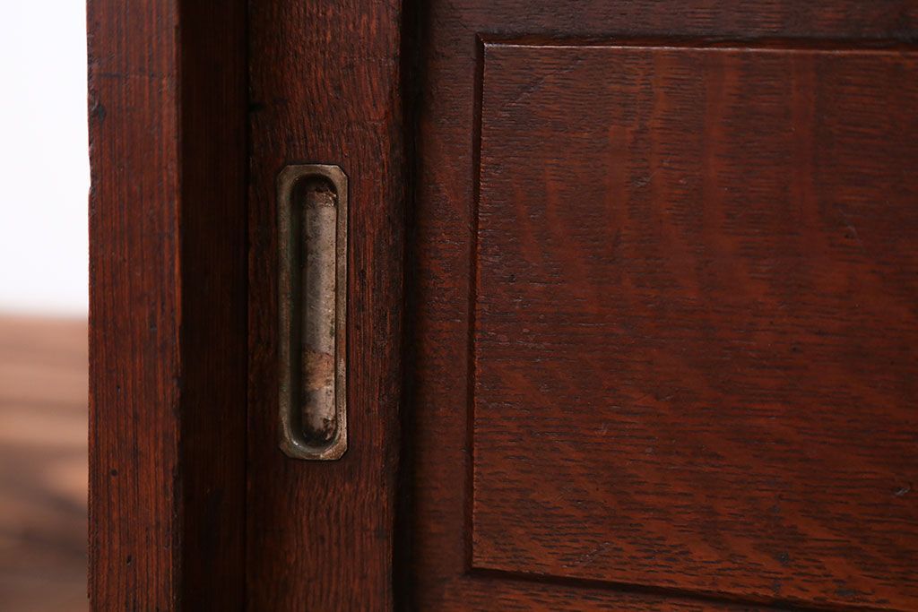 アンティーク家具　和製アンティーク　古い木製の小ぶりなテレビボード(ローボード)