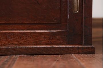 アンティーク家具　和製アンティーク　古い木製の小ぶりなテレビボード(ローボード)