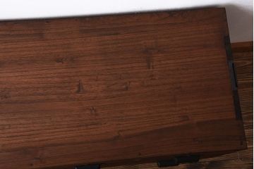 アンティーク家具　和製アンティーク　古い桐材の鉄脚付きローボード