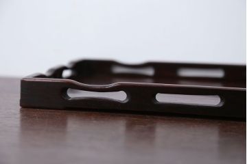 アンティーク雑貨　古民具・骨董　古い唐木材のアンティーク煎茶盆