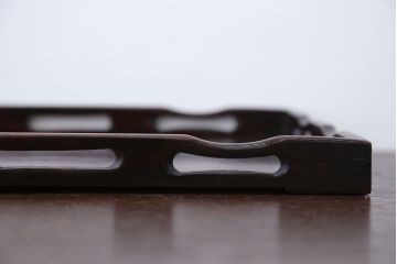 アンティーク雑貨　古民具・骨董　古い唐木材のアンティーク煎茶盆