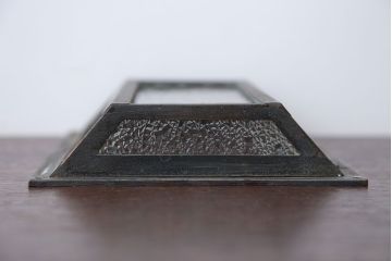 アンティーク　ダイヤガラスの壁掛け照明シェード(1)