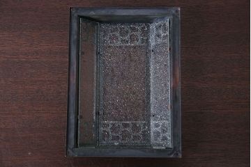 アンティーク　ダイヤガラスの壁掛け照明シェード(2)