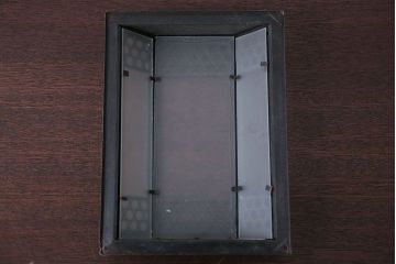 アンティーク　すりガラスの壁掛け照明シェード(1)