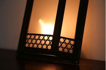 アンティーク　すりガラスの壁掛け照明シェード(2)