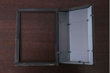 アンティーク　すりガラスの壁掛け照明シェード(2)