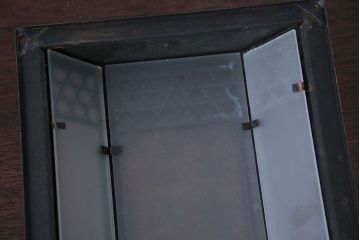 アンティーク　すりガラスの壁掛け照明シェード(2)