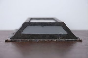 アンティーク　すりガラスの壁掛け照明シェード(2)