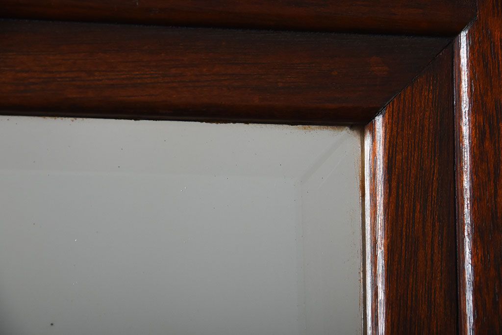 レトロ家具　昭和レトロ　傘立て・引き出し・戸棚・鏡付きのアンティークホールスタンド