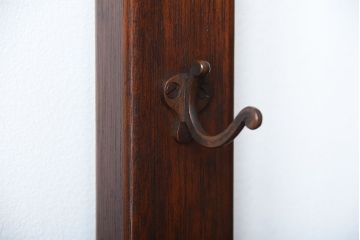 レトロ家具　昭和レトロ　傘立て・引き出し・戸棚・鏡付きのアンティークホールスタンド