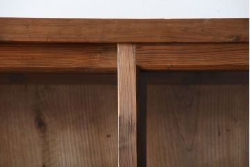 アンティーク家具　アンティーク　引き出し4杯付き!古い木味の重ね収納戸棚