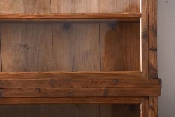 アンティーク家具　アンティーク　引き出し4杯付き!古い木味の重ね収納戸棚