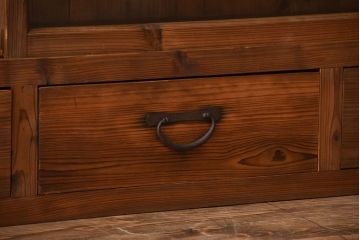 アンティーク家具　アンティーク　引き出し4杯付き!古い木味の重ね収納戸棚