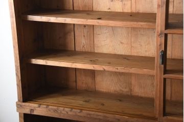 アンティーク家具　アンティーク　引き出し4杯付き!古い木味の重ね収納戸棚