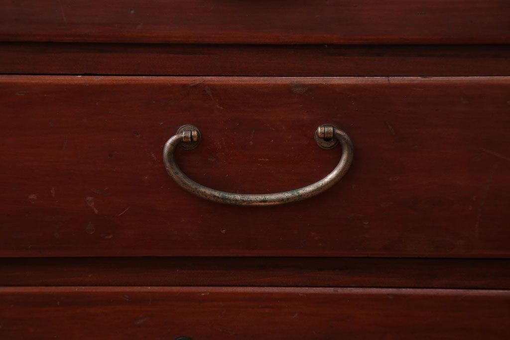 レトロ家具　和製アンティーク　古い木製のレトロな小引き出し