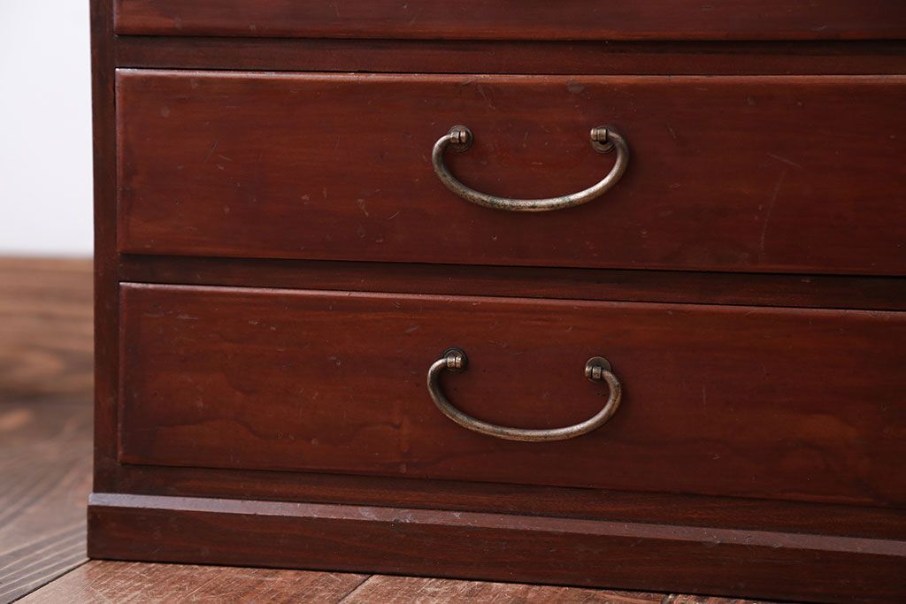 レトロ家具　和製アンティーク　古い木製のレトロな小引き出し