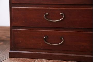 レトロ家具　和製アンティーク　古い木製のレトロな小引き出し