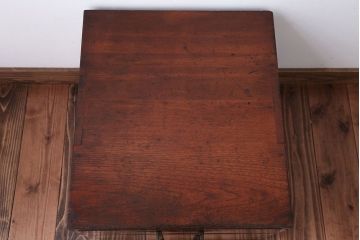 レトロ家具　和製アンティーク　古いナラ材のレトロな小引き出し