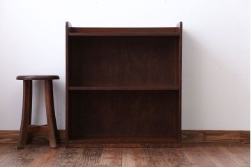 レトロ家具　昭和レトロ　シンプルで小さなアンティーク本棚