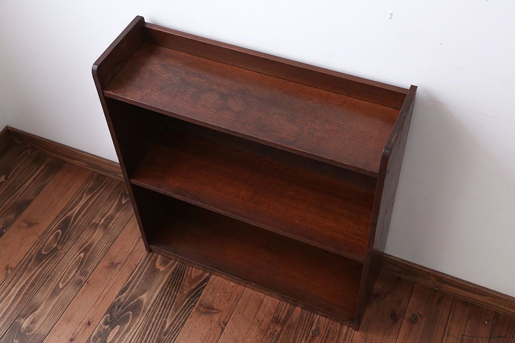 レトロ家具　昭和レトロ　シンプルで小さなアンティーク本棚