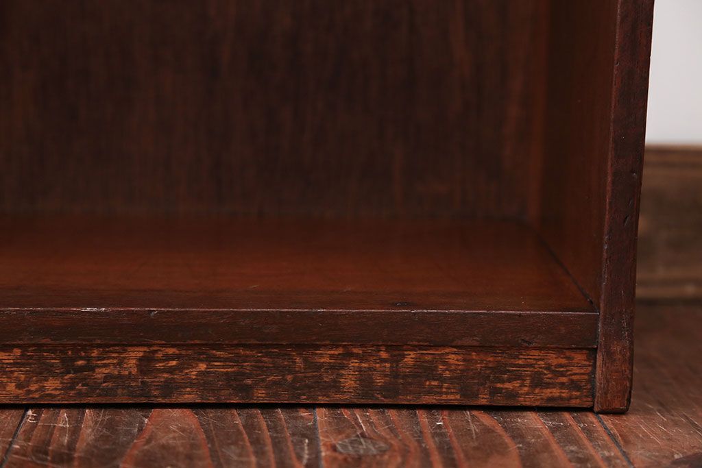 レトロ家具　昭和レトロ　シンプルで小さなアンティーク本棚