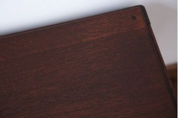 レトロ家具　昭和レトロ　日本楽器(ヤマハ)製　古いナラ材のシンプルなアンティークサイドテーブル