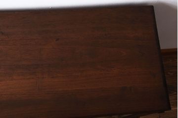 アンティーク家具　和製アンティーク　古い桐材の鉄脚付き収納戸棚