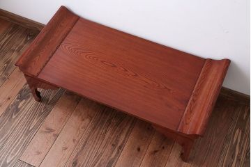 アンティーク家具　古民具・骨董　総欅材!漆の美しい高級アンティーク文机